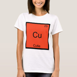 T-shirt Cu - Cutie Chimie Élément Symbole Funny Périodique