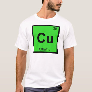 T-shirt Cu - Symbole du tableau périodique de la chimie de