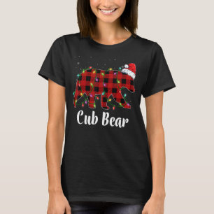 T-shirt Cub Bear Buffalo Rouge Plaid Correspondant Famille