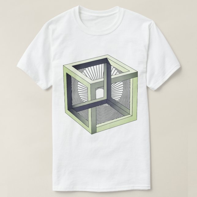 T-shirt Cub visuel sur un labyrinthe sans fin (Design devant)