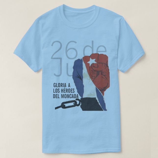 T-SHIRT CUBA 26 DE JULIO (Design devant)