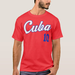 T-shirt Cuba Baseball Remera Beisbol Cubain Jersey 10