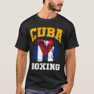 T-shirt Cuba Boxing Gants Cuba Flag Boxing Team Cuba Pri
