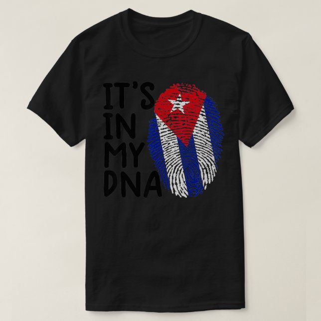 T-shirt cuba chemise femmes Cubain Drapeau homme C'EST DAN (Design devant)