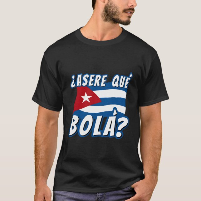 T-shirt Cuba Dit Cuba Drapeau cubain (Devant)