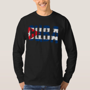 T-shirt Cuba drapeau cuban cartes cuba pour femmes et homm