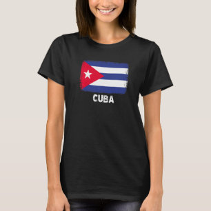 T-shirt Cuba Drapeau Soutien Peuple Cubain Femmes Hommes