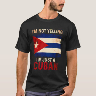 T-shirt Cuba Drôle de hurler amusant Drapeau cubain La Hav