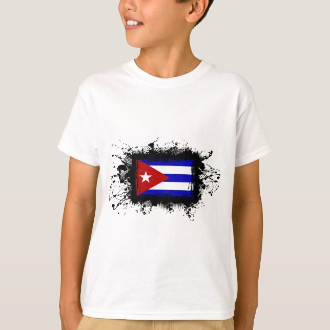 T-shirt Cuba Flag (Devant)