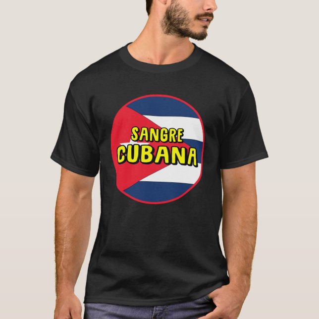 T-shirt Cuba flag Cuban blood Cuba holiday Cuba fan Cuba (Devant)