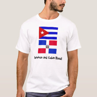 T-shirt Cuba_flag, DominicanR_flag, Dominicain et Cubain…
