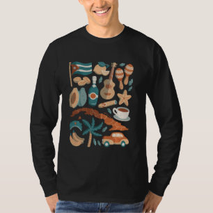 T-shirt Cuba Havana Cigar Rum Caraïbes Rumba Colonial