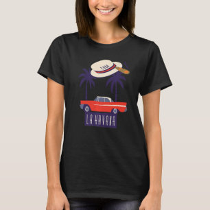 T-shirt Cuba Havana City Hispanique Accueil Caraïbes Souve