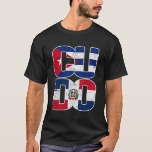 T-shirt Cuba République dominicaine Cuba Drapeau domincuba