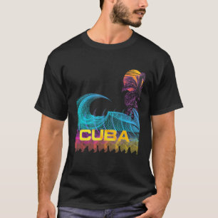 T-shirt Cuba Retro 80s Style Vintage Surf Vaporwave
