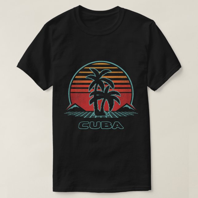 T-shirt Cuba Retro Vintage 80s Style Débardeur (Design devant)