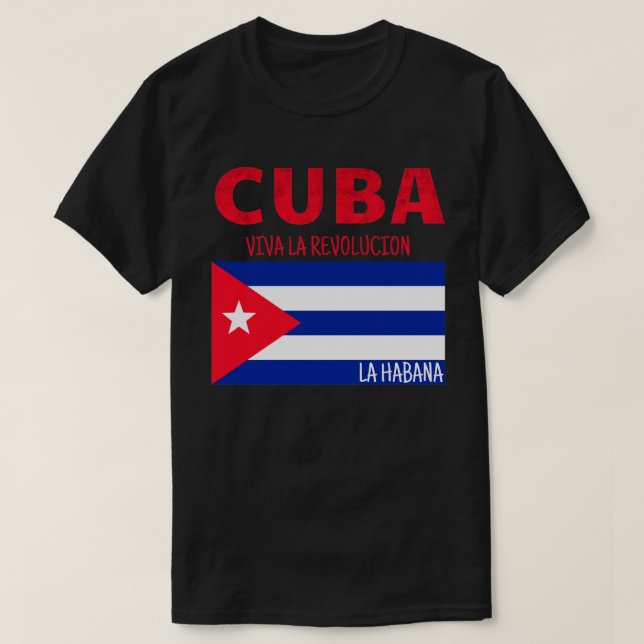 T-shirt Cuba Viva La Révolution (Design devant)