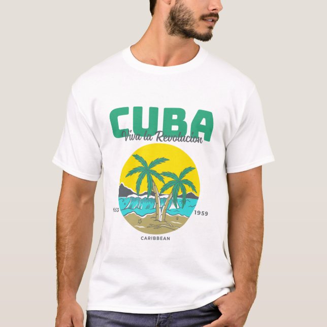T-shirt Cuba : Vive la révolution (Devant)