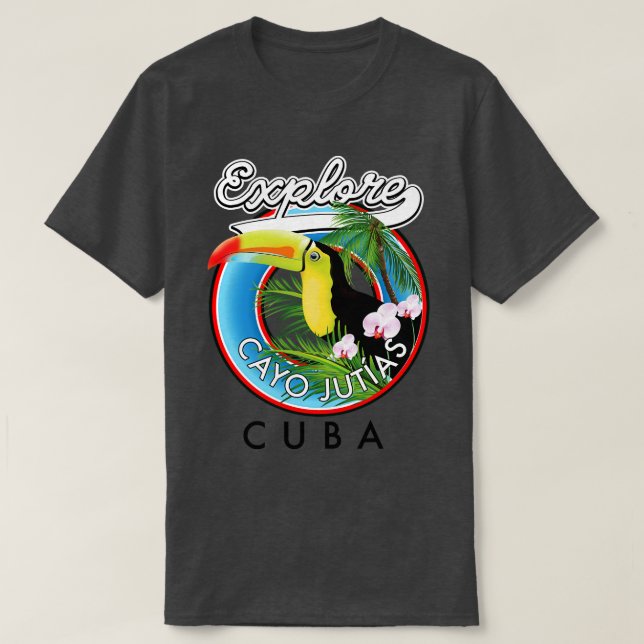 T-shirt Cuba Voyage Cayo Jutas (Design devant)