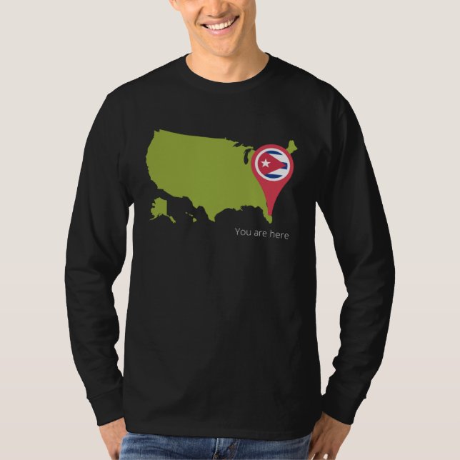 T-shirt Cuba You are Her USA Cuban Pride 305 Miami Florida (Devant)