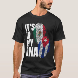T-shirt Cubain Et Mexicain Perfectionner Le Drapeau Patrim