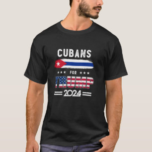 T-shirt Cubains pour Trump 2024 Cuba Drapeau soutien patri