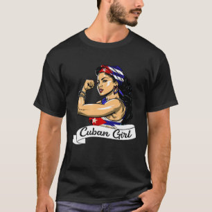 T-shirt Cubanita Drapeau Cubana Cuba Femmes Fille Cubanita
