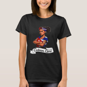 T-shirt Cubanita Drapeau Cubana Cuba Femmes Fille Cubanita