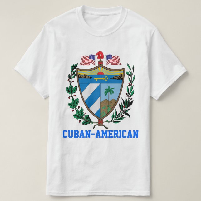 T-shirt cubano-américain (Design devant)