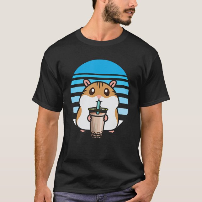 T-shirt Cube Bubble Thé Hamster Boba Tea Fanatic Hamster (Devant)