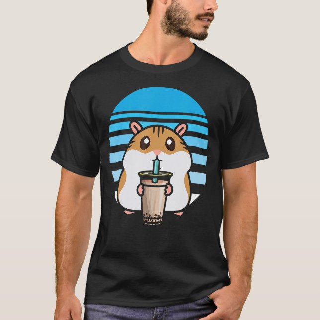 T-shirt Cube Bubble Thé Hamster Boba Tea Fanatic Hamster (Devant)