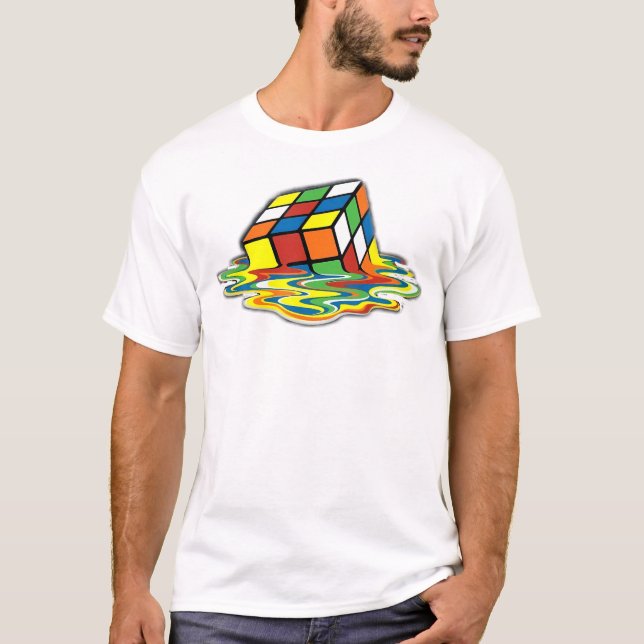 T-shirt Cube de fusion mignonne (Devant)