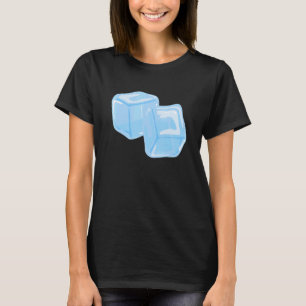 T-shirt Cube de glace Été Boisson de glace Boisson Cool Ba