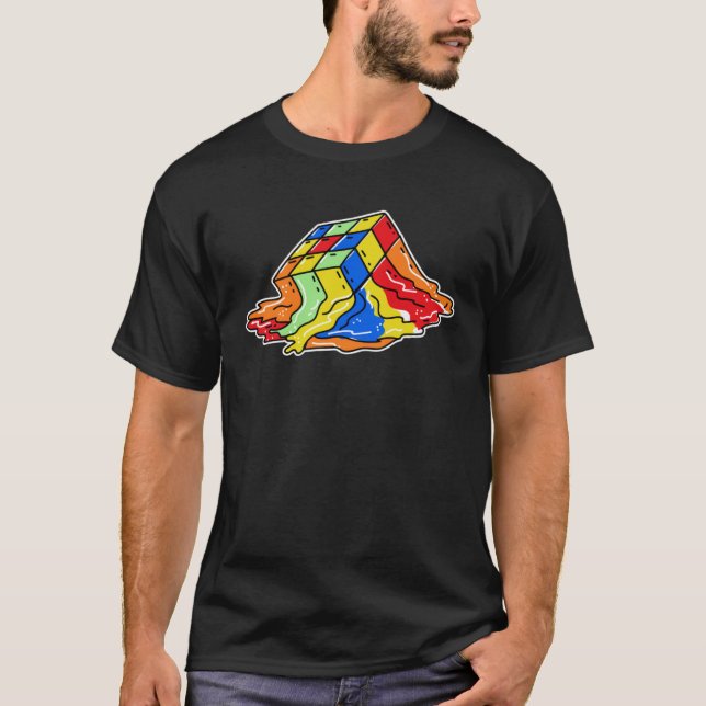 T-shirt Cube de Math Cuber pour Speed Cubing Puzzle (Devant)