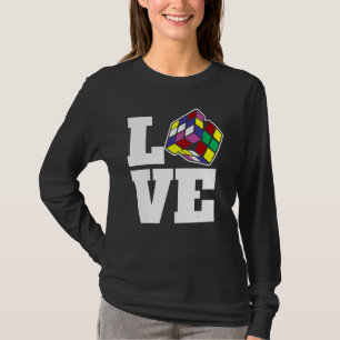 T-shirt Cube de puzzle concurrentiel Love Speed Cubing 80'
