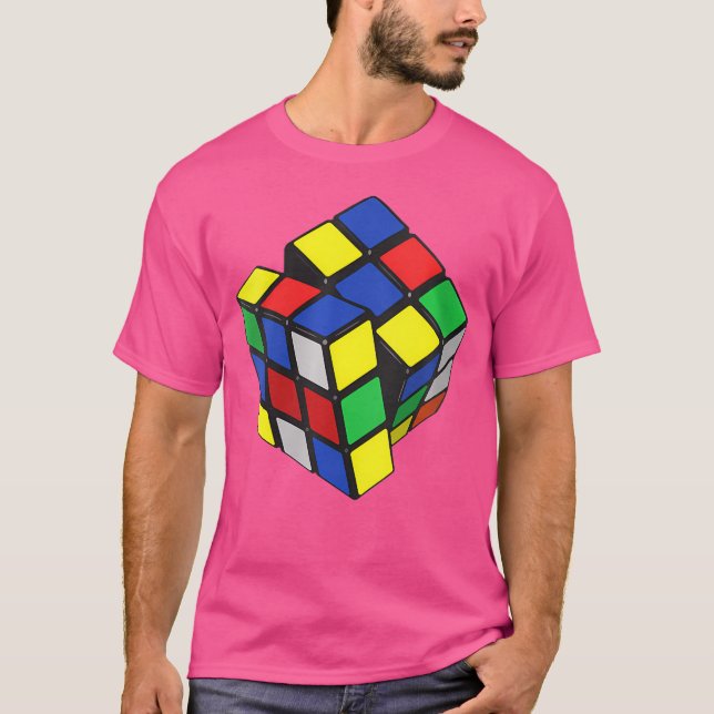 T-shirt Cube magique pour femmes. (Devant)
