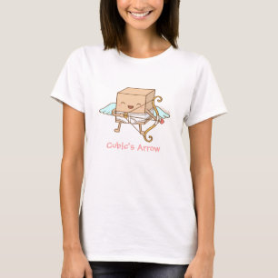 T-shirt Cube Whimsical Cube Flèche Cupide Funny Pun