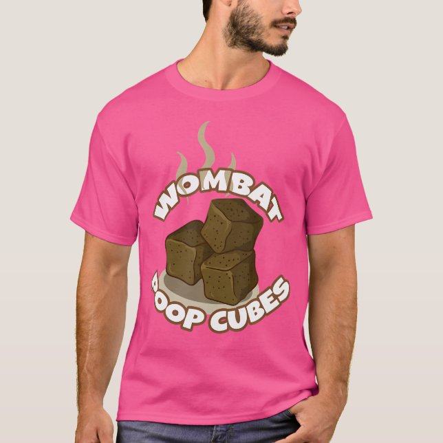 T-shirt Cubes de poop Wombat (Devant)