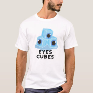T-shirt Cubes D'Yeux Cubes Cuisine Pun De Glace
