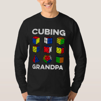 T-shirt Cubing Grandpa Speedcubing Speedsolving Cuber