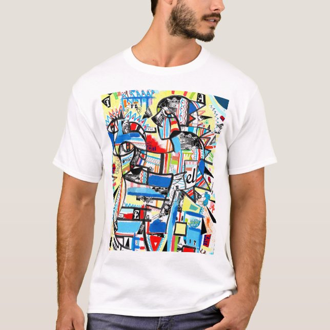 T-shirt cubisme moderne (Devant)