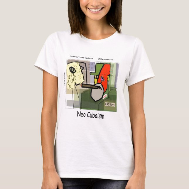 T-shirt Cubiste Castro NéoCubisme Drôle (Devant)