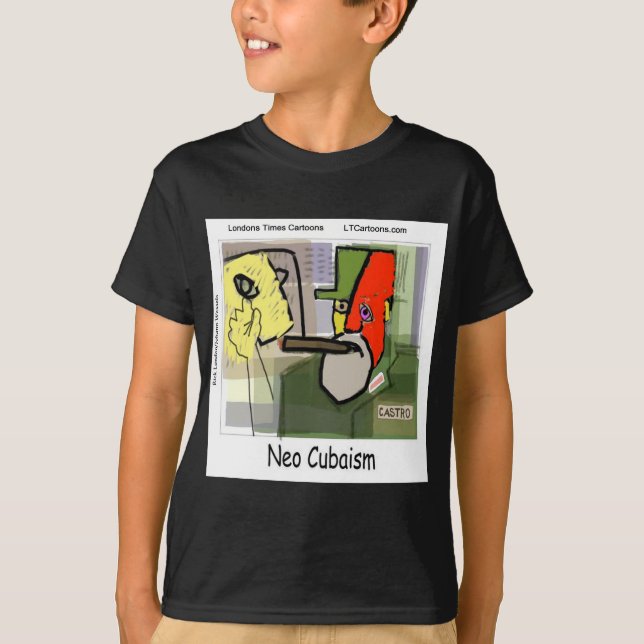 T-shirt Cubiste Castro NéoCubisme Drôle (Devant)