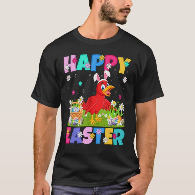 T-shirt Cuckoos Bird Happy Bunny de Pâques Cuckoos Pâques  (Devant)