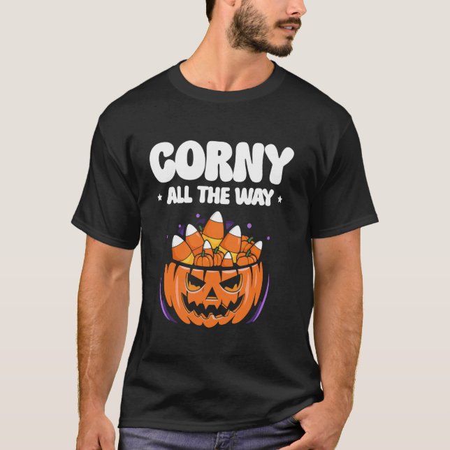 T-shirt Cucu tout au long Joyeuse veille d'Halloween (Devant)