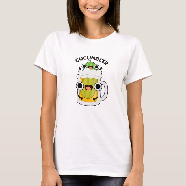 T-shirt Cucum-beer Funny Beer Pun (Devant)