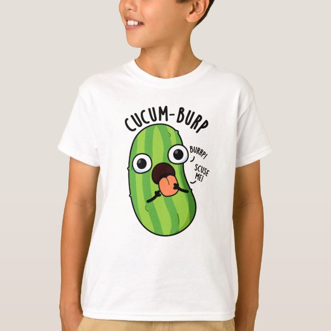 T-shirt Cucum-burp Blague de Concombre Drôle  (Devant)