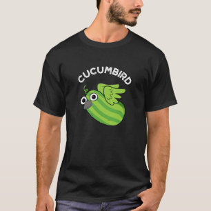 T-shirt Cucumbird Funny Veggie Cucumber Pun Dark BG