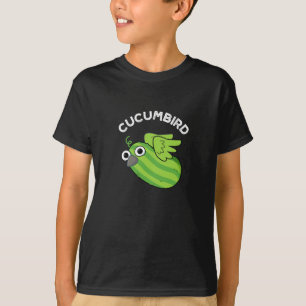 T-shirt Cucumbird Funny Veggie Cucumber Pun Dark BG