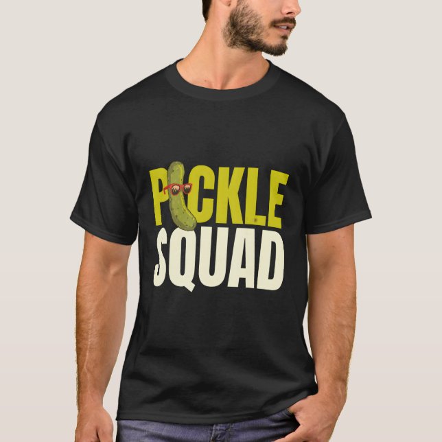 T-shirt Cucumbre de la brigade de chiche végétale (Devant)